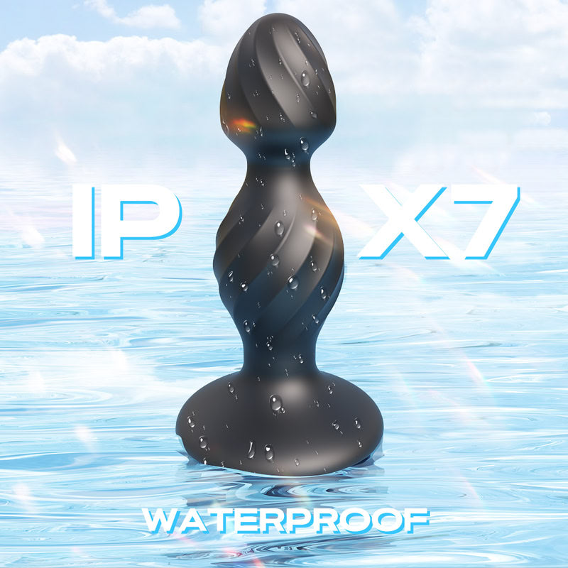 Onyx Plump Large Liquid Silicone Butt Plug  Fizzglow