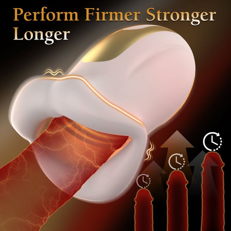 Oral Simulator Glans Trainer Vibrator  Fizzglow