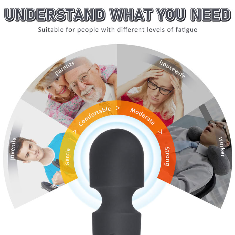 Pelo Rechargeable Wand Massager  Fizzglow