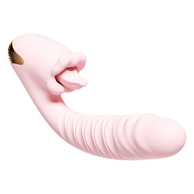 Pulse-Reach Triple-Point Rabbit: 9-Mode Thrusting & Warming App-Controlled Massager  
