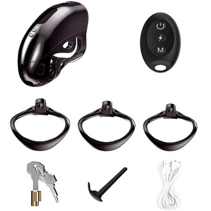 Pulse-Tech Male Trainer: Dual-Control E-Stim Chastity Cage  
