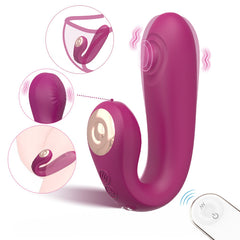 Remote Control Wearable Panty Vibrator with Clitoral Flapping  Fizzglow