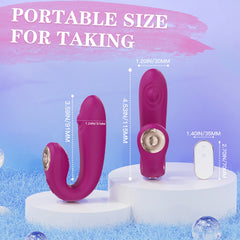 Remote Control Wearable Panty Vibrator with Clitoral Flapping  Fizzglow