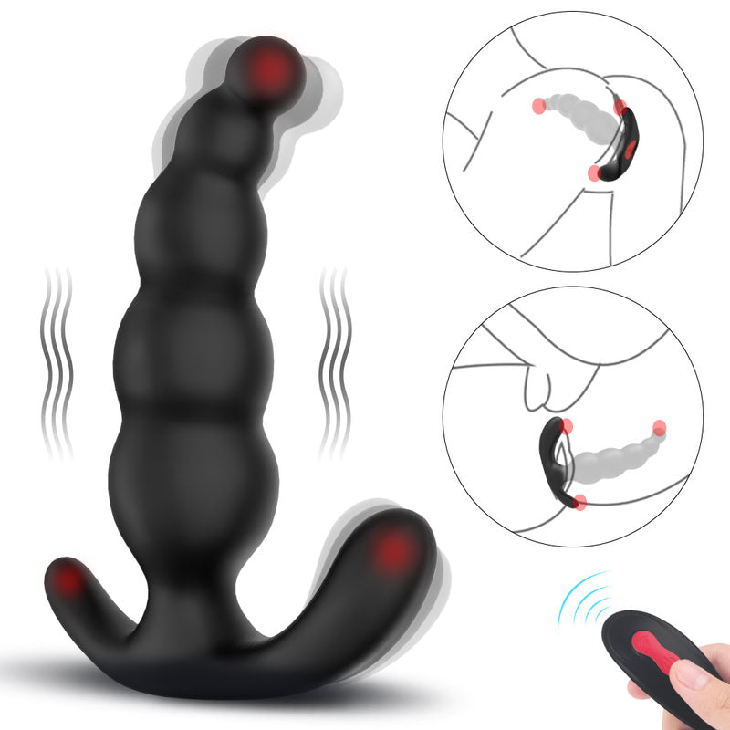 Ripple Effect Ribbed Prostate Massager  Fizzglow