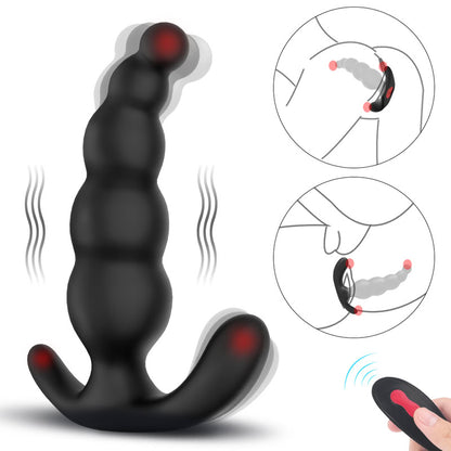 Ripple Effect Ribbed Prostate Massager  Fizzglow