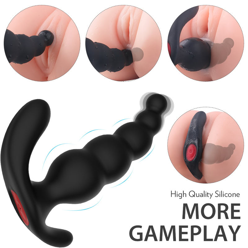 Ripple Effect Ribbed Prostate Massager  Fizzglow