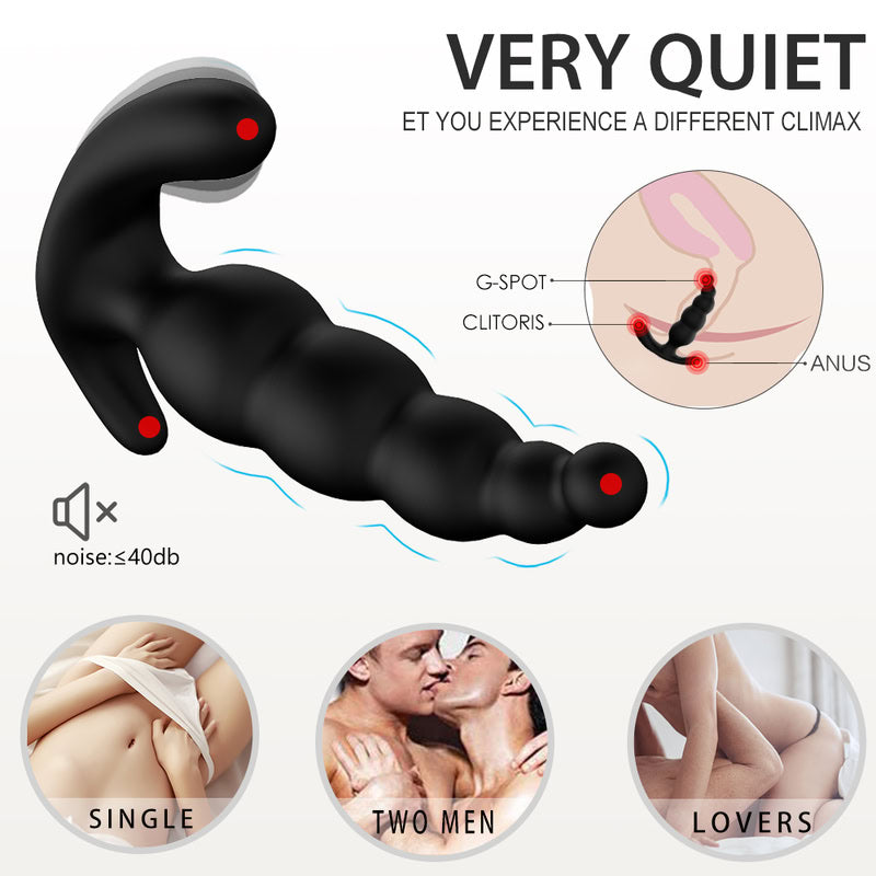 Ripple Effect Ribbed Prostate Massager  Fizzglow