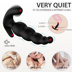Ripple Effect Ribbed Prostate Massager  Fizzglow