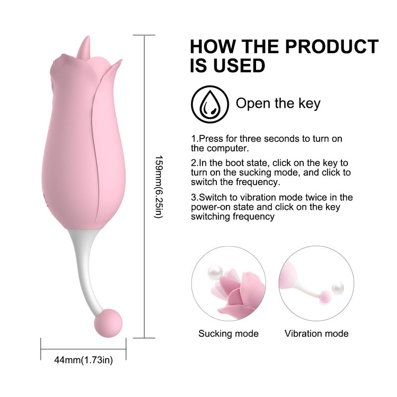 Rose Clit G-Spot Stimulator  Fizzglow