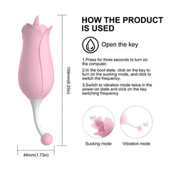 Rose Clit G-Spot Stimulator  Fizzglow