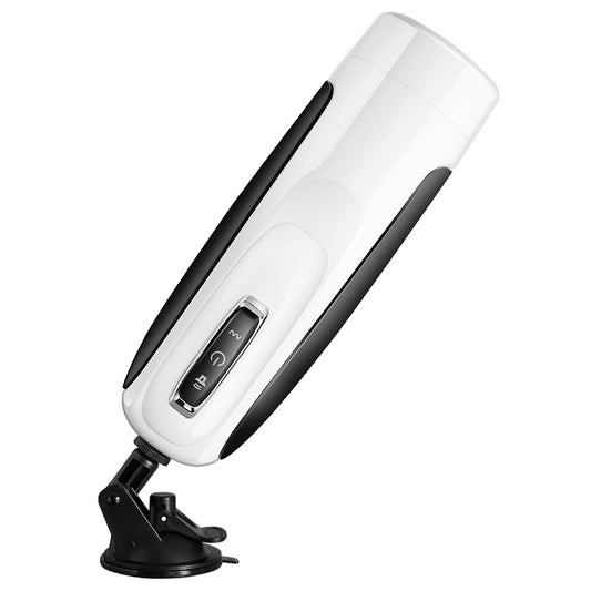 Rotating & Thrusting Voice Masturbator with Textured Channel  Fizzglow