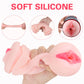 Shift dual-ended male masturbator with non-slip grip and 3D textured tunnels
