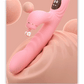 Pink SilkRipple G-Spot Rabbit Vibrator with thrusting and LCD display