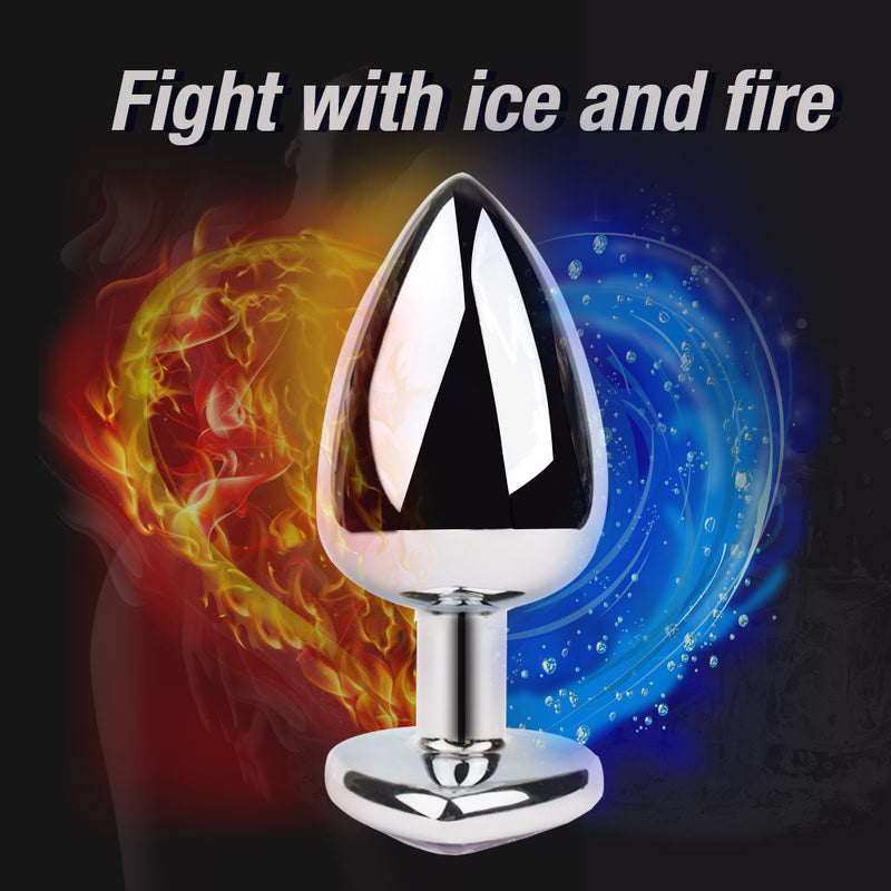 Silver Metal Butt Plug Set  Fizzglow