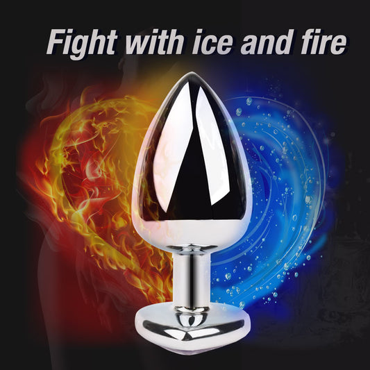 Silver Metal Butt Plug Set  Fizzglow