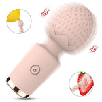 Strawberry Mini 10 Function Rechargeable Wand  Fizzglow