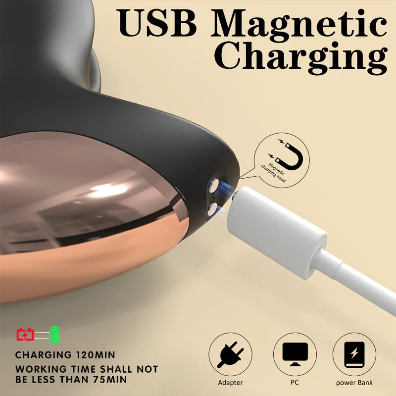 Fizzglow Surge 3-in-1 Prostate Massager and Anal Vibrator with Penis Ring