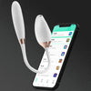 Switch detachable 2-in-1 app-controlled g-spot vibrator showing sonic sucking nozzle and pulse-thrusting shaft connected by a soft silicone cord