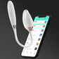 Switch detachable 2-in-1 app-controlled g-spot vibrator showing sonic sucking nozzle and pulse-thrusting shaft connected by a soft silicone cord