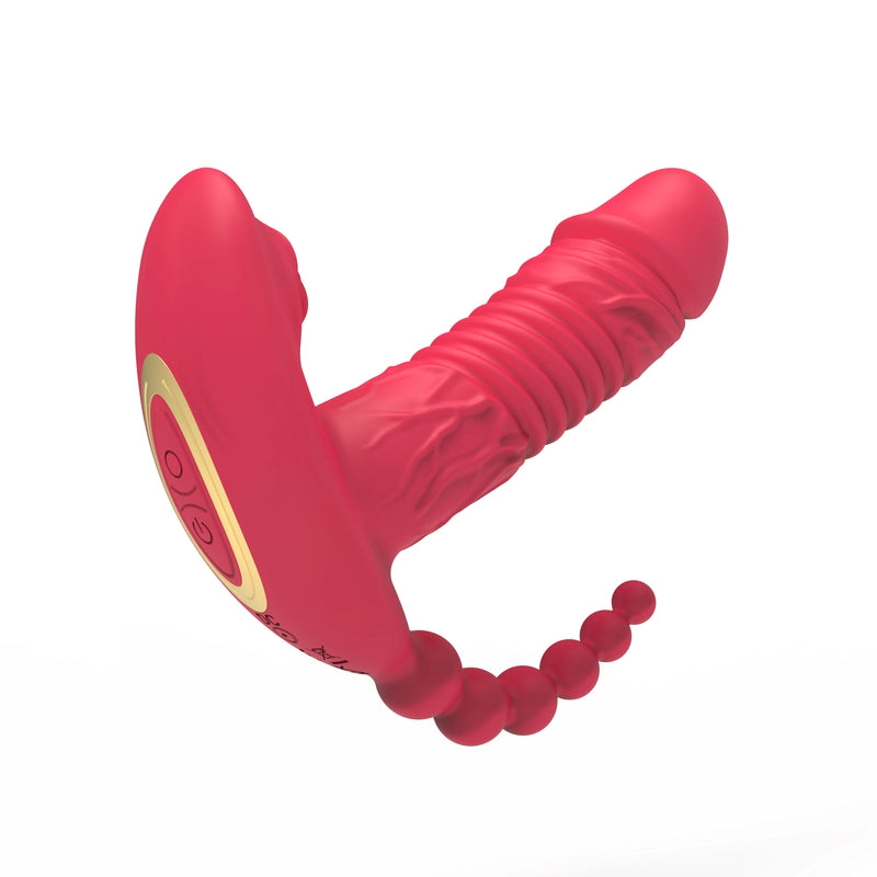 The Secret Rhythm 3-Motor Rotating Bead  App-Controlled Wearable Massager  