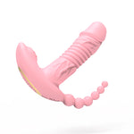 The Secret Rhythm 3-Motor Rotating Bead  App-Controlled Wearable Massager  