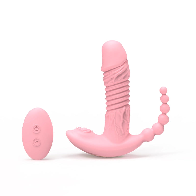 The Secret Rhythm 3-Motor Rotating Bead  App-Controlled Wearable Massager  