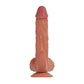 Titan Liquid Flesh: 9-Speed Remote Control Dildo with Heating & Triple-Tongue Tease  