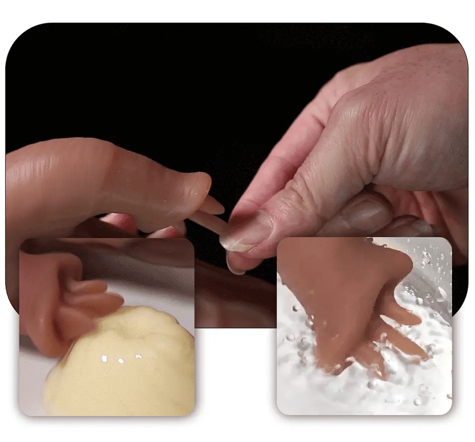 Titan Liquid Flesh: 9-Speed Remote Control Dildo with Heating & Triple-Tongue Tease  