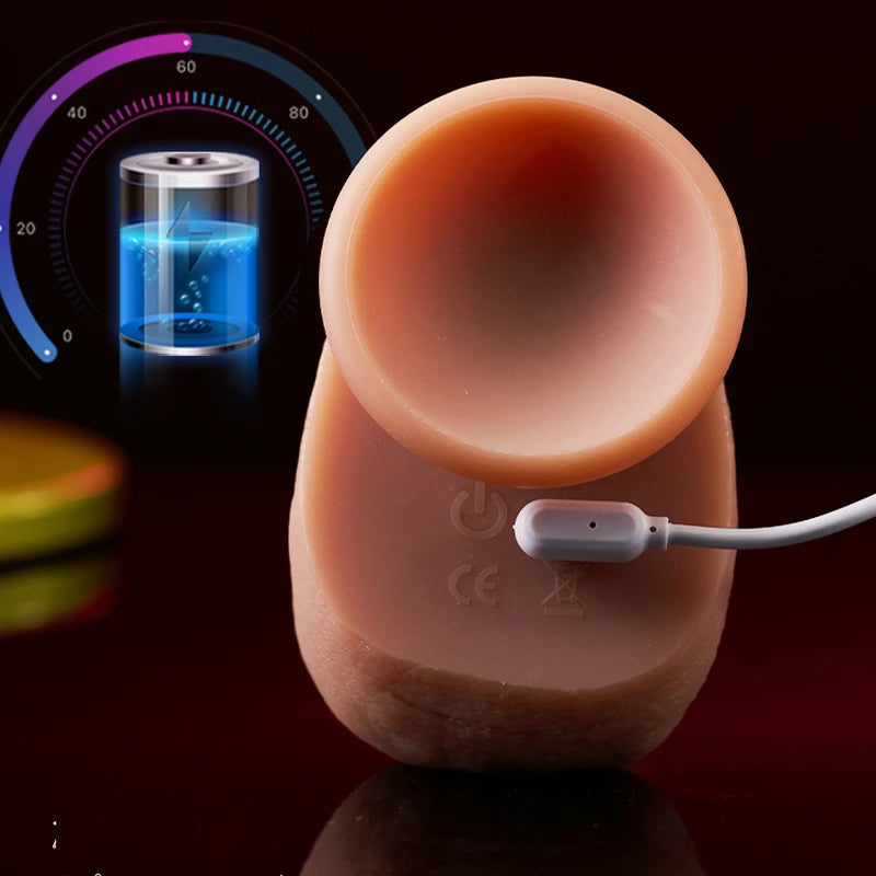 Titan Pure: 9-Speed Remote Control Dildo with Heating & Precise Tongue Flick  
