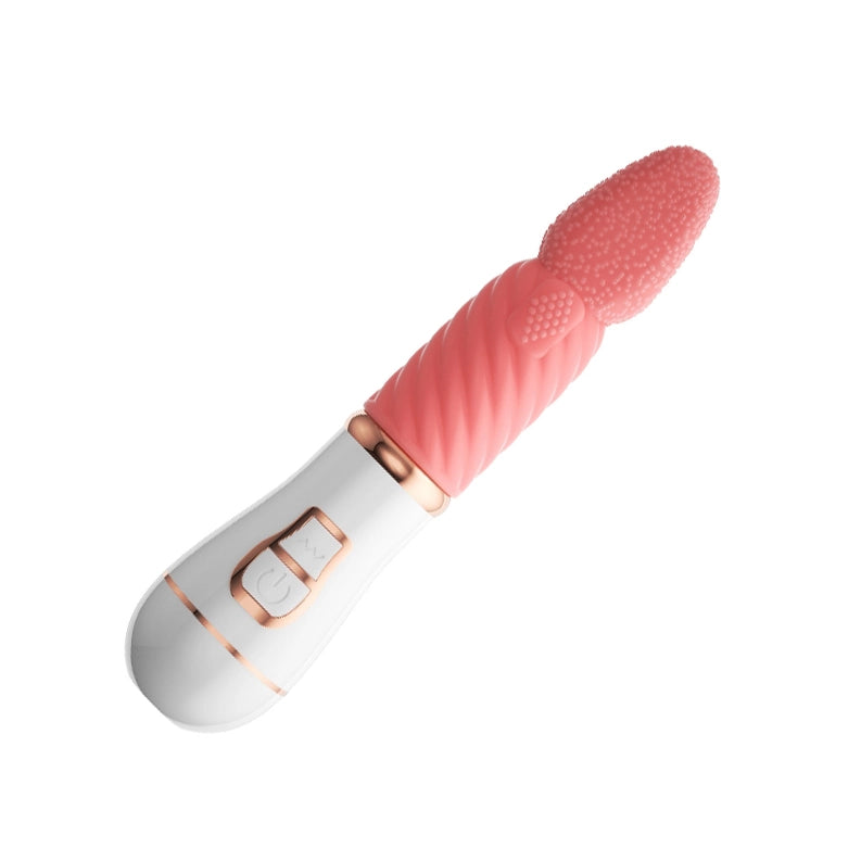 “Velvet Lick" Oral Simulator - 7-Mode Tongue Vibrator with Textured G-Spot Penetration  