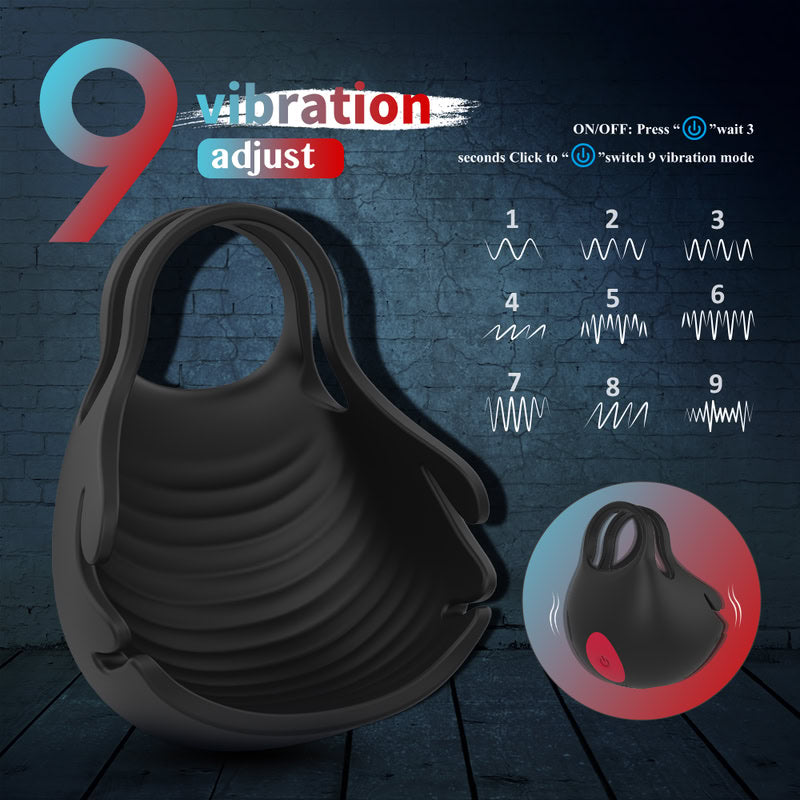 Vibrating Cock and Ball Ring Stimulator  Fizzglow