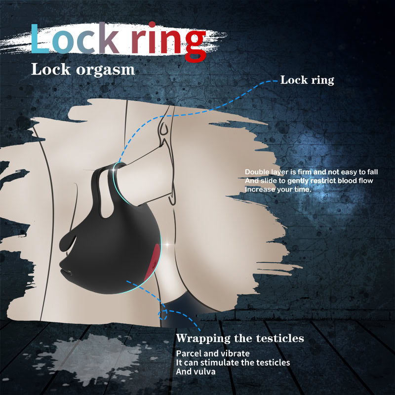 Vibrating Cock and Ball Ring Stimulator  Fizzglow