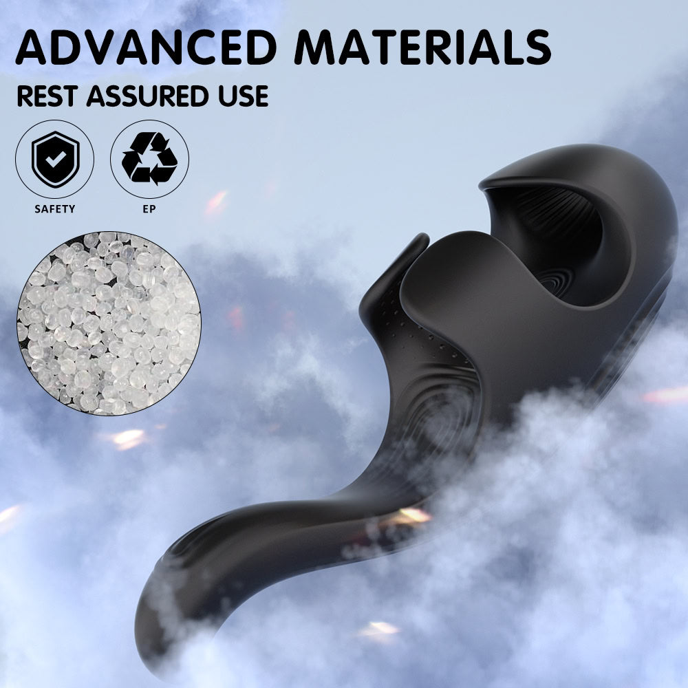 Open-Ended Vibrating Penis Trainer - Tapping & Vibration Masturbator  Fizzglow