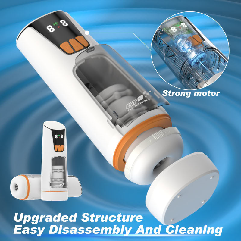 Visual Thrusting & Vibrating Masturbator  Fizzglow