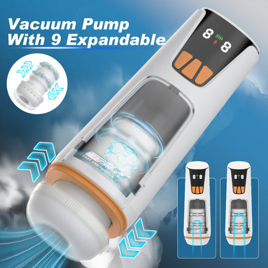 Visual Thrusting & Vibrating Masturbator  Fizzglow