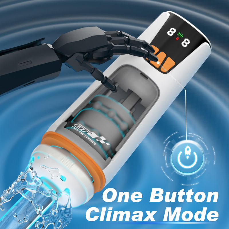 Visual Thrusting & Vibrating Masturbator  Fizzglow