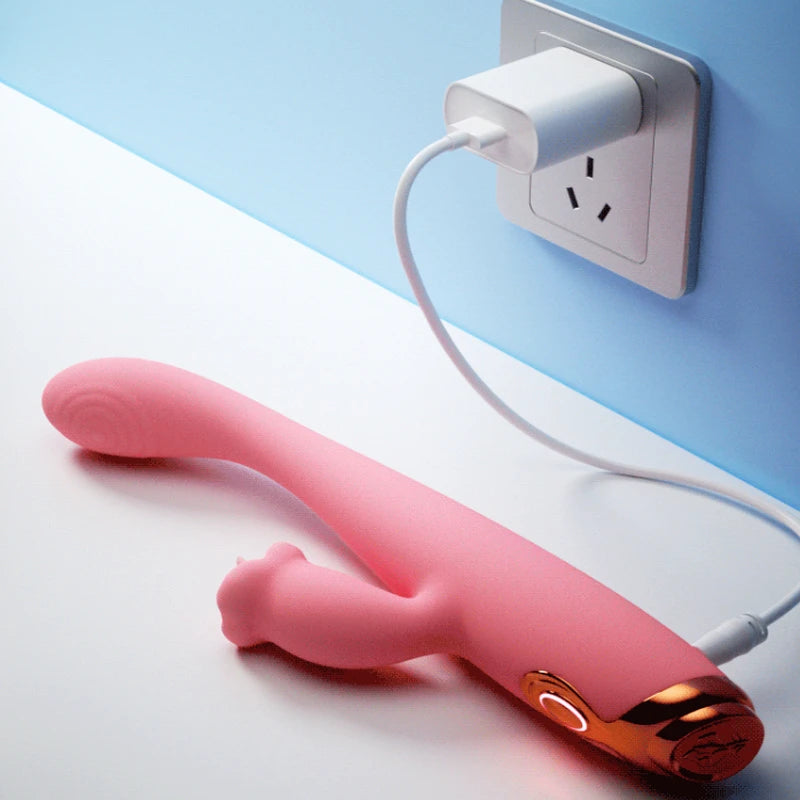 Warm Soulmate 10-Speed Heated Rabbit Vibrator with Glowing Controls??