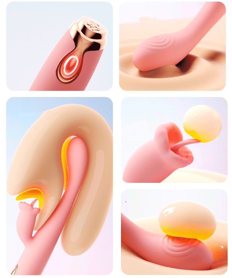 Warm Soulmate 10-Speed Heated Rabbit Vibrator with Glowing Controls??