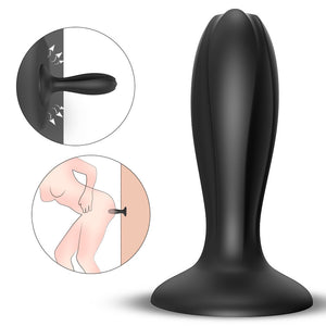 Wide Liquid Silicone Butt Plug - Soft Bulbous Girth  Fizzglow