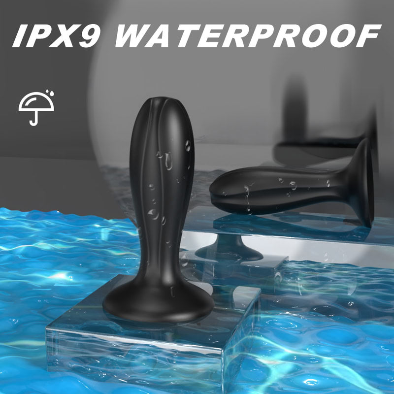 Wide Liquid Silicone Butt Plug - Soft Bulbous Girth  Fizzglow