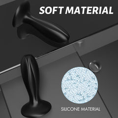 Wide Liquid Silicone Butt Plug - Soft Bulbous Girth  Fizzglow