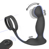 Apex Anal Prostate Vibrator with dual cock ring and wireless remote control showing dual-zone stimulation