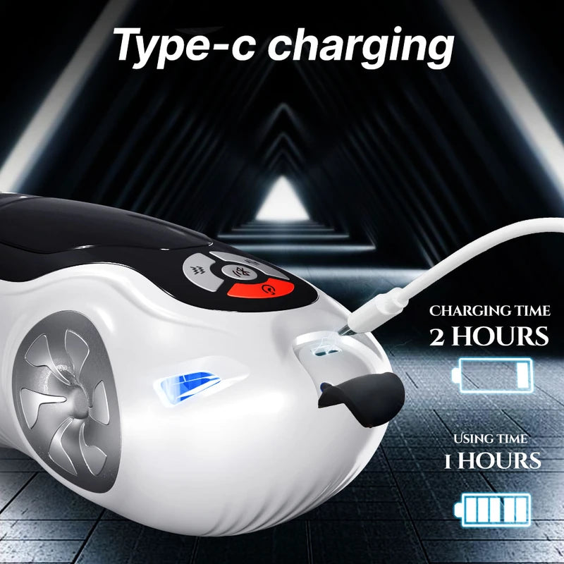 Bluetooth Kinetic Stroker: 42°C Thermal & Real-Time Rhythm-Sync Piston  