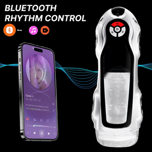 Bluetooth Kinetic Stroker: 42°C Thermal & Real-Time Rhythm-Sync Piston  