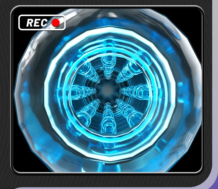 Clear Vision Stroker | Manual Transparent Cup with Intense Internal Texture  