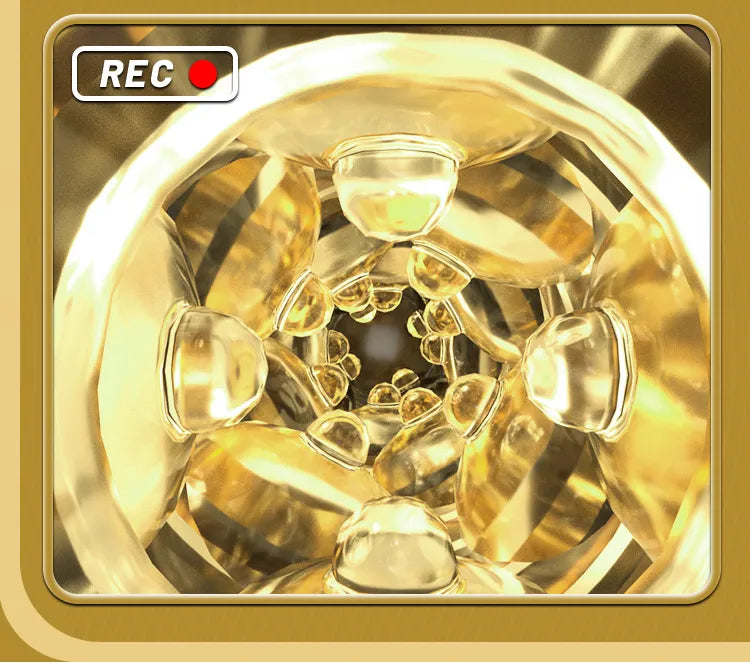 Clear Vision Stroker | Manual Transparent Cup with Intense Internal Texture  