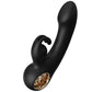 Cove Ring-Handle G-Spot Rabbit Vibrator with metallic gold ring base and flexible bunny ears.