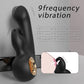 Cove Ring-Handle G-Spot Rabbit Vibrator with metallic gold ring base and flexible bunny ears.