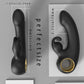 Cove Ring-Handle G-Spot Rabbit Vibrator with metallic gold ring base and flexible bunny ears.