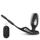 Fizzglow Apex Remote Control Anal Prostate Vibrator in Matte Black with dual sizing cock rings.